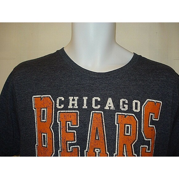 NFL Chicago Bears T Shirt Vintage 90s Football Team Apparel Gray Tee Mens Lg - Picture 5 of 7